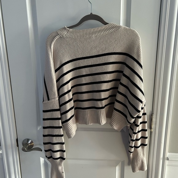 Free People Easy Street Stripe Crop Pullover - Picture 4 of 4